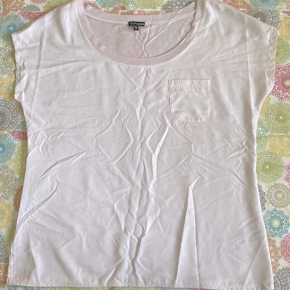 Express Front Pocket Dressy Tee